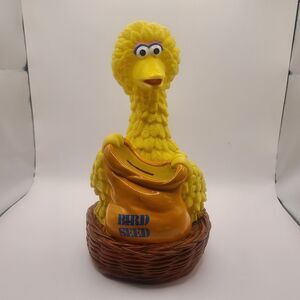 Big Bird in Nest Bird Seed Sack Sesame Street Vintage Bank by ILLCO